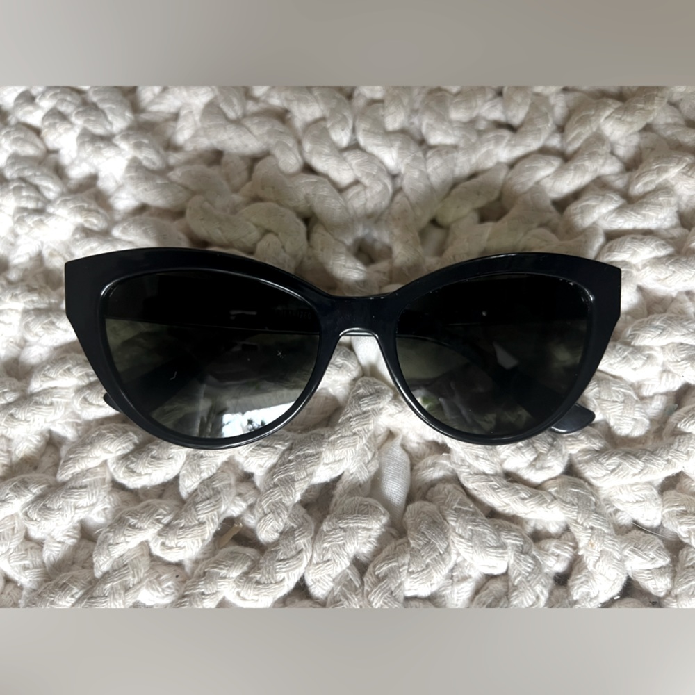Electric Black Cat-Eye Sunglasses